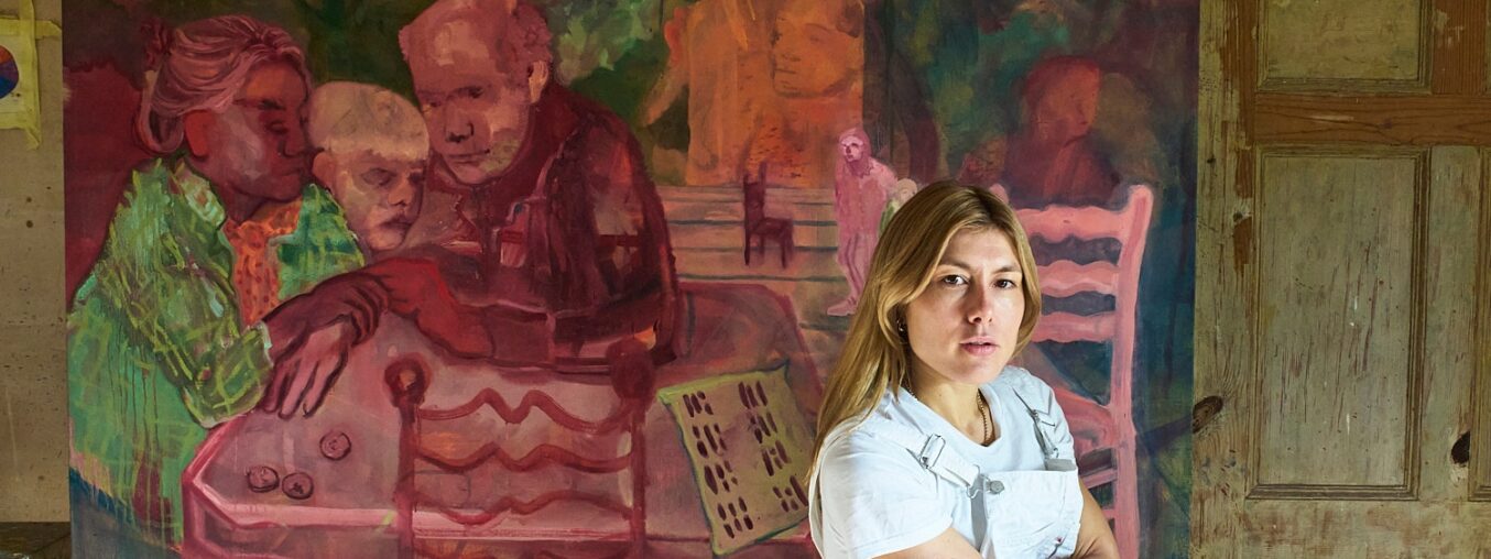 For her debut solo exhibition in New York, Antonia Showering explores the 'messy beauty' of life in transition.