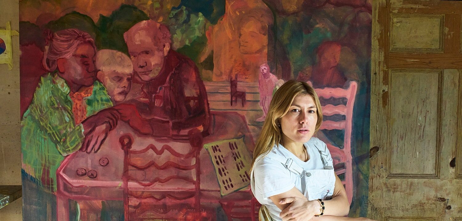 For her debut solo exhibition in New York, Antonia Showering explores the 'messy beauty' of life in transition.