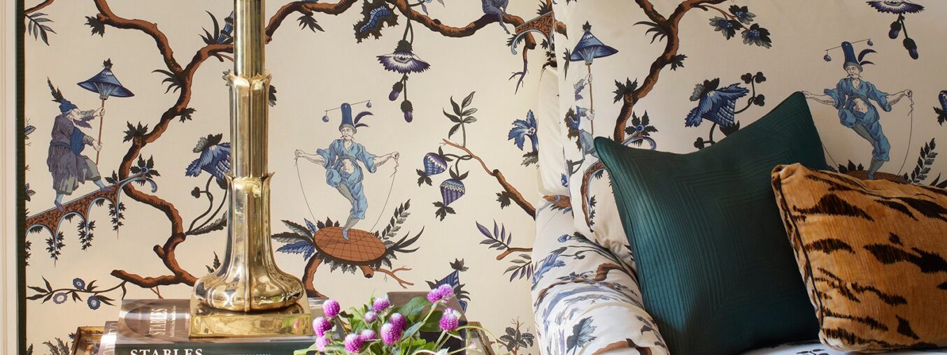 Pattern drenching is your favorite interior designer's secret trick.