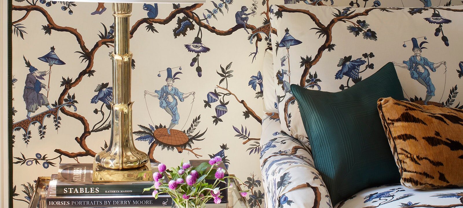 Pattern drenching is your favorite interior designer's secret trick.