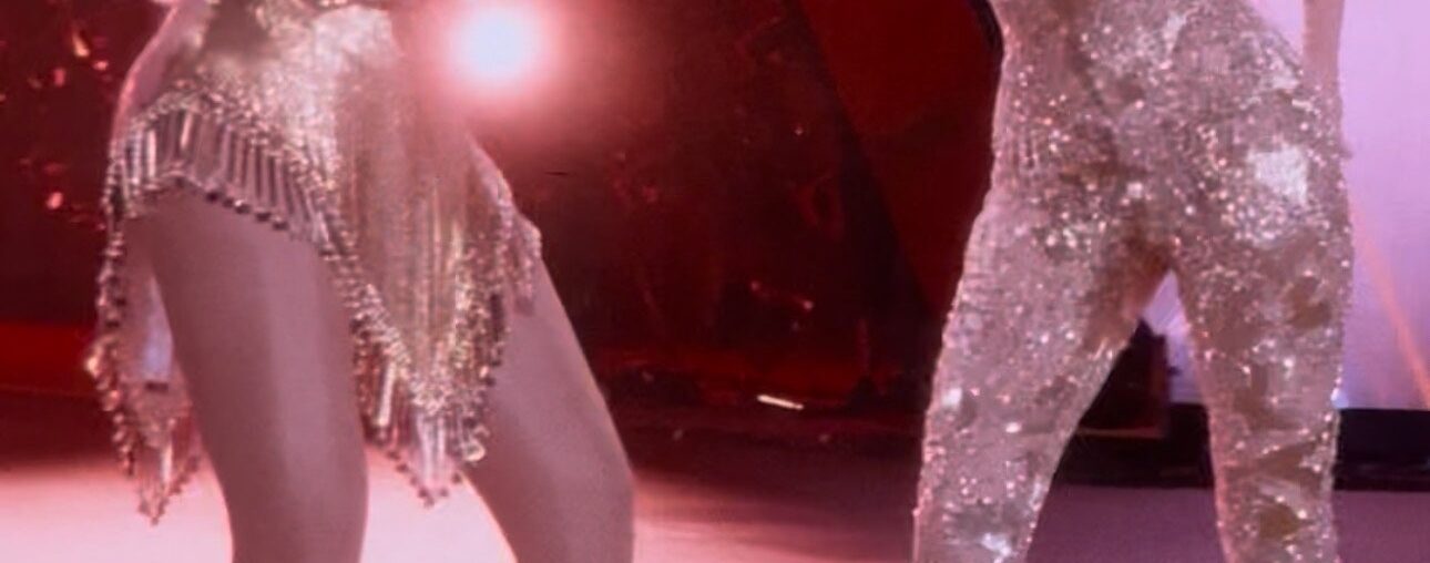 Beyoncé and Miley Cyrus shine in gold, sequins, and sparkles on the Cowboy Carter Tour.
