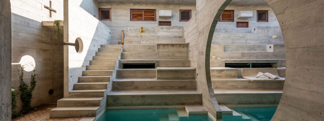 From Puerto Escondido to Mazunte, tropical brutalism is taking over Oaxaca's coast.  

(Note: The original sentence was already quite natural and concise. I've made a minor