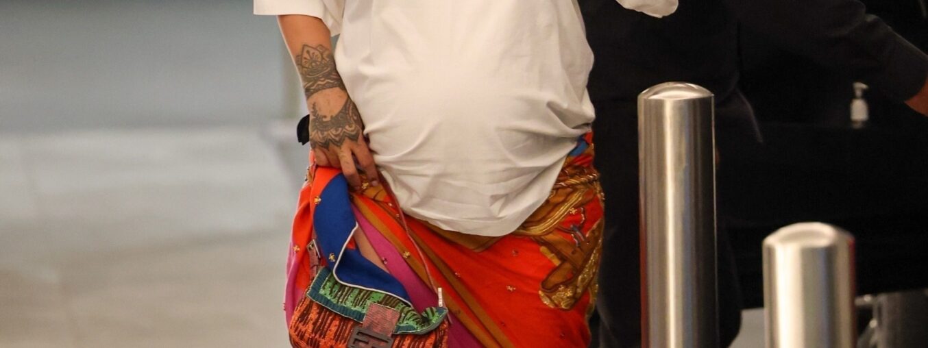 Rihanna Puts Her Own Spin on the Scarf-as-Skirt Trend