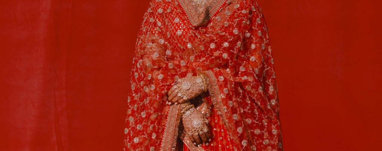 This bride had her wedding lehenga custom-made by India's top designer.