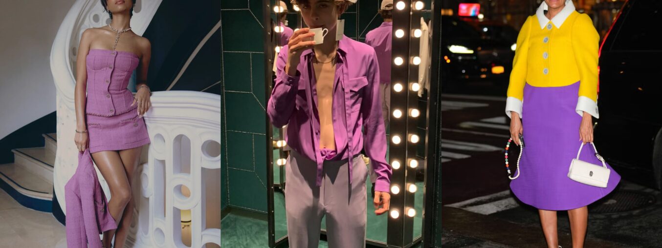 Glamorous, effortless, and just a touch edgy—electric purple is the must-have color this fall.
