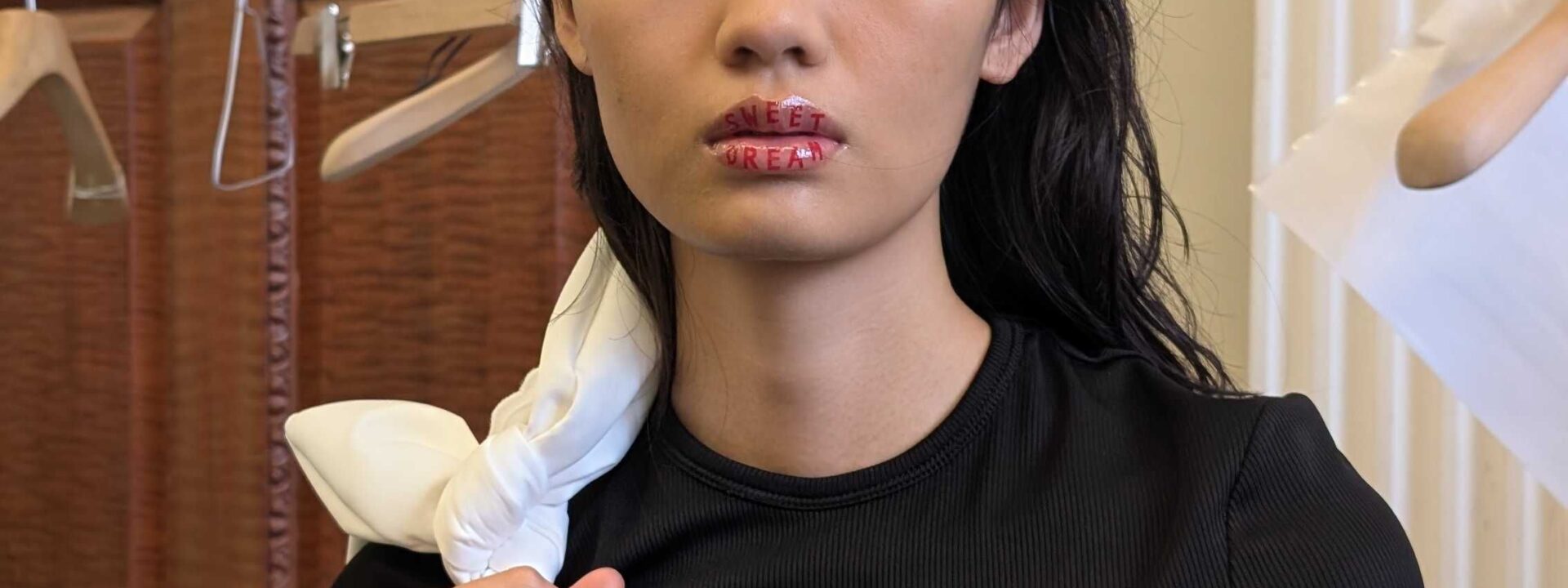 The models at Simone Rocha said: Read my lips.
