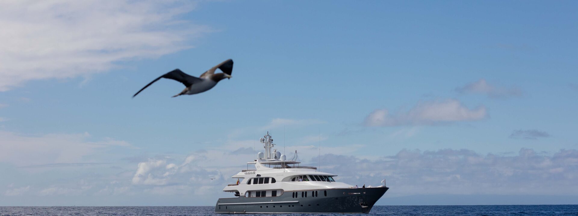 Escape completely in the Galapagos by chartering a private superyacht.
