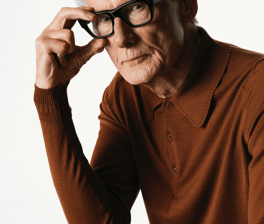 Bill Nighy on the Importance of Good Trousers, Awful Advice, and His Passion for Knitwear