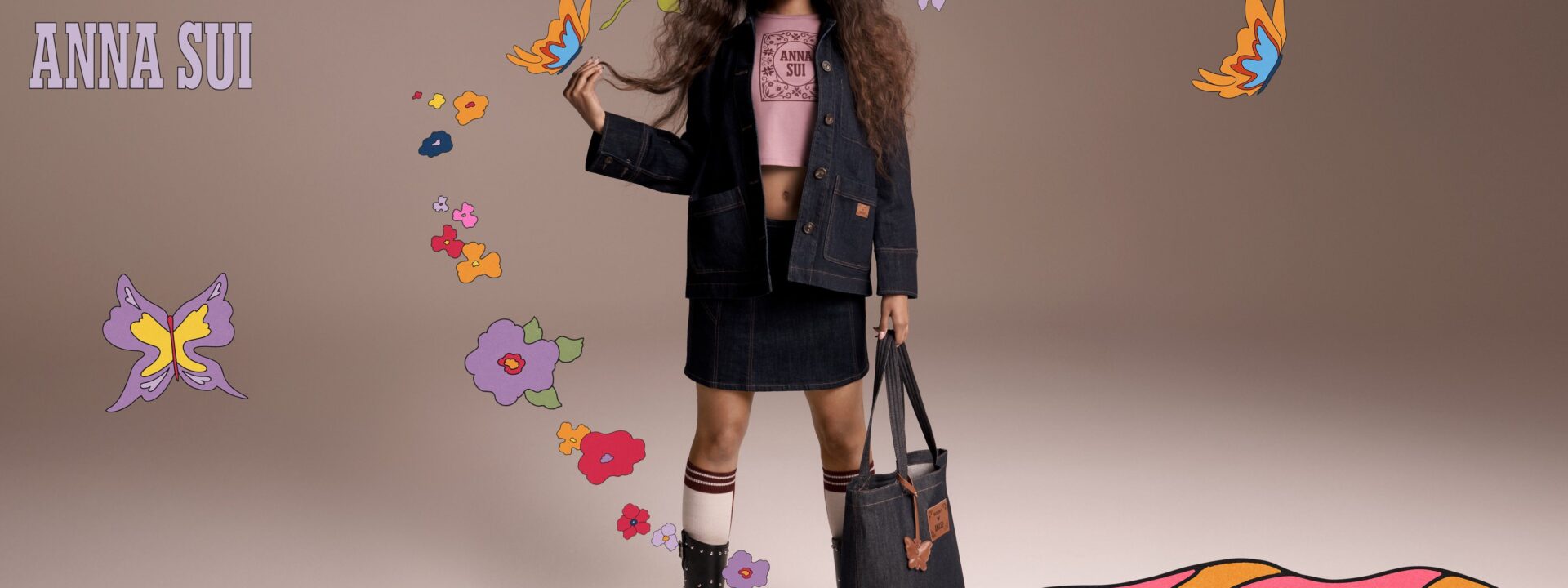 Old Navy and Anna Sui Collaborate with PinkPantheress: An Initial Glimpse