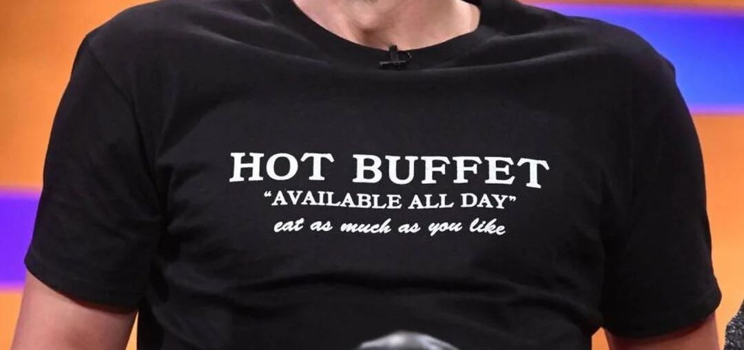 Alexander Skarsgård excels at wearing subtly edgy graphic tees.