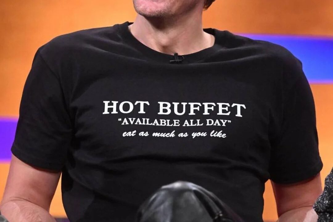 Alexander Skarsgård excels at wearing subtly edgy graphic tees.