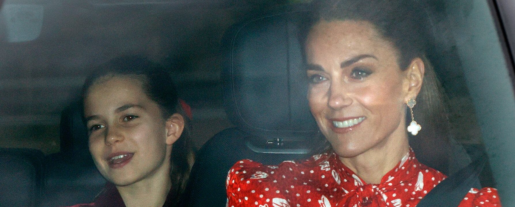 Kate Middleton revives a classic look for a festive lunch at Buckingham Palace.