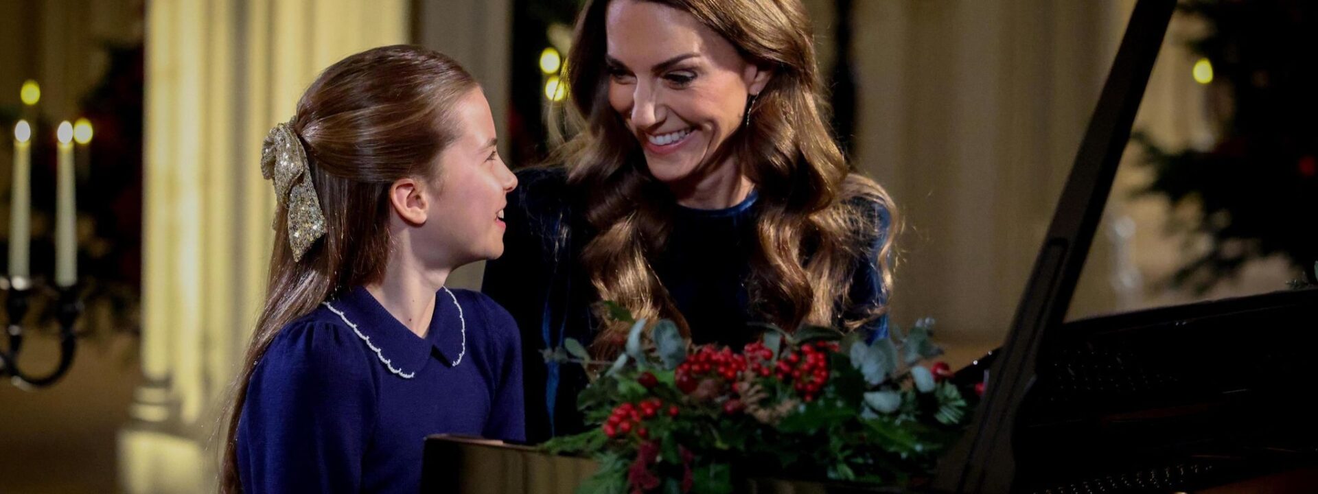 Princess Charlotte and Kate Middleton shared a sweet mother-daughter piano duet for the 'Together at Christmas' event.