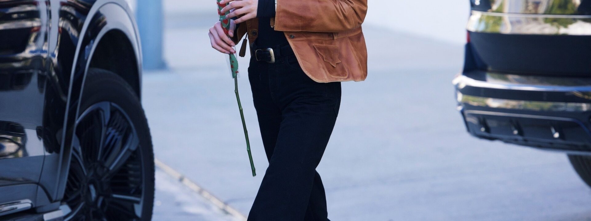 Bella Hadid embodies Carolyn Bessette-Kennedy's signature style.