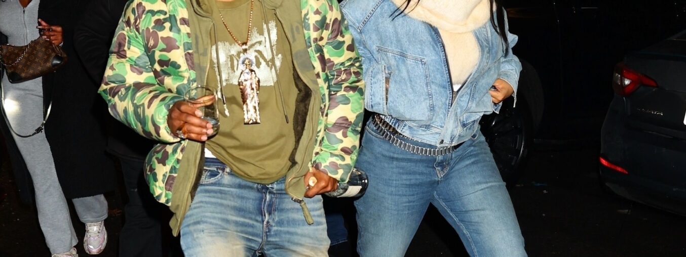 Rihanna puts her own spin on the Canadian tuxedo.