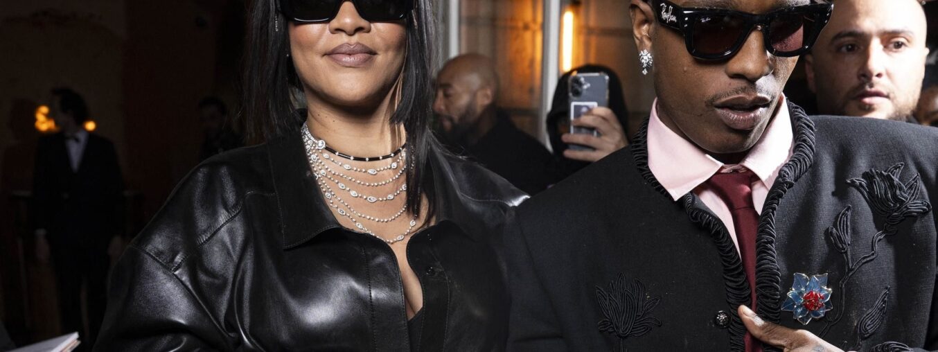Rihanna and A$AP Rocky channeled "The Matrix" with their edgy, all-black looks in Paris.