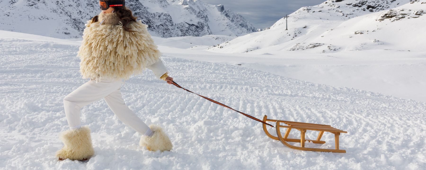 Martin Parr's last Vogue shoot was a fashion spectacle set in the Italian Alps.