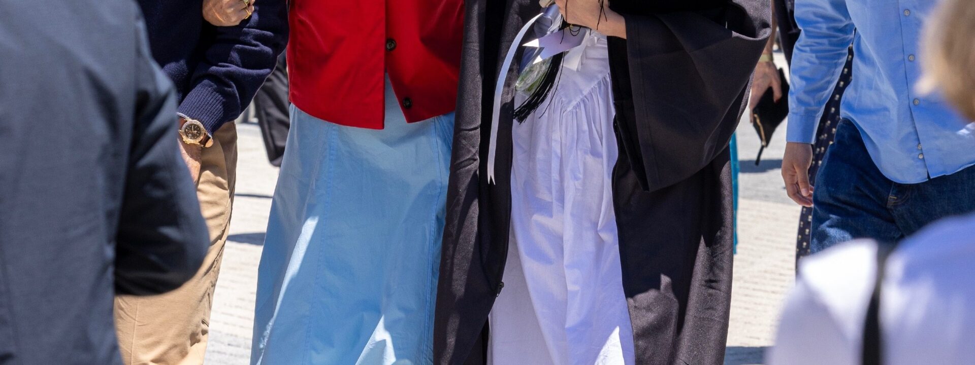 Apple Martin's graduation was a family celebration, with everyone dressed in springtime style.