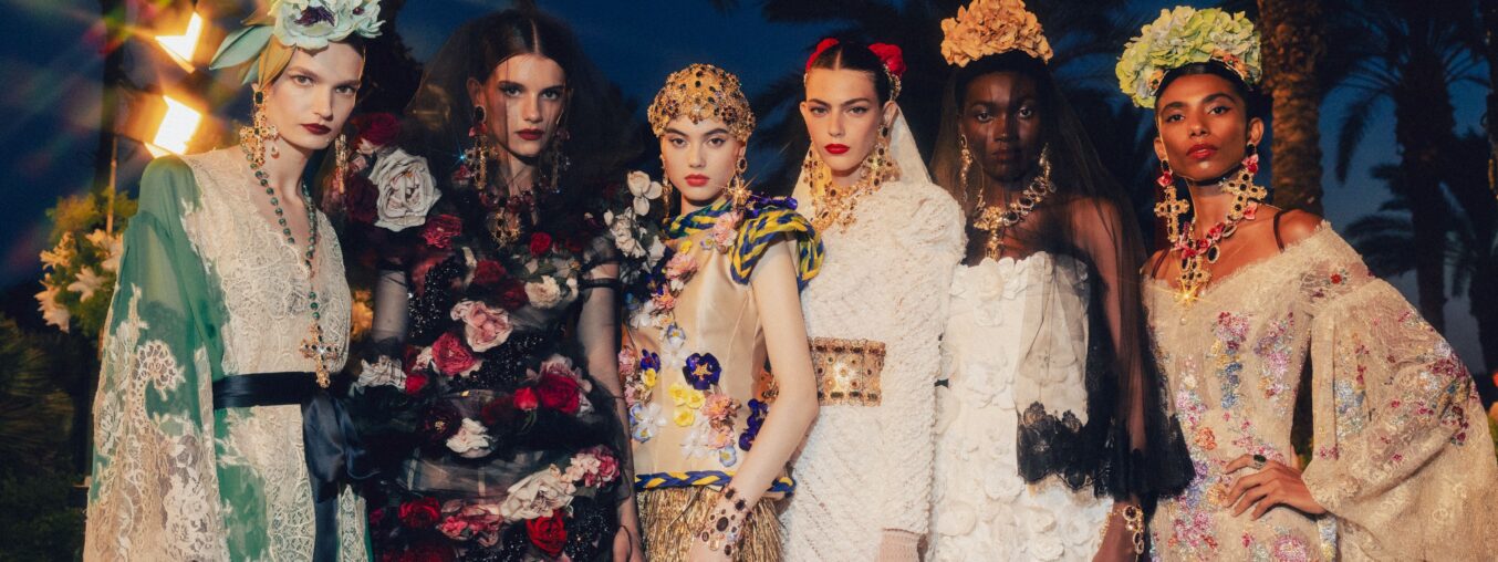 Dolce & Gabbana brought their Alta Moda collection to Taormina, blending goddesses and mortals in a stunning show.