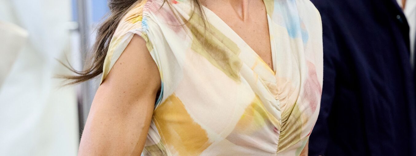 Queen Letizia of Spain has just embraced this summer's hottest color trend.