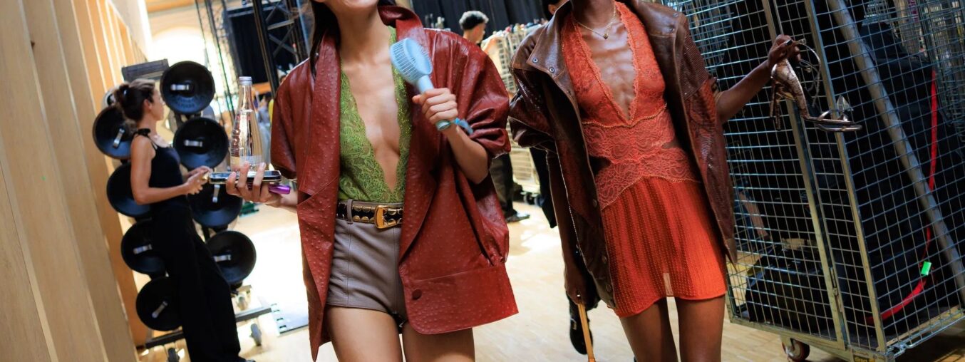 Fashion's favorite accessory? A portable fan.