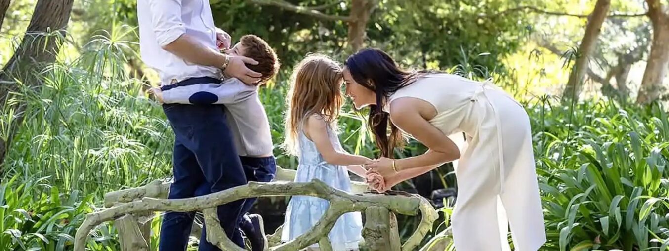 Meghan Markle gave a peek into her family's visit to Princess Diana's childhood home.