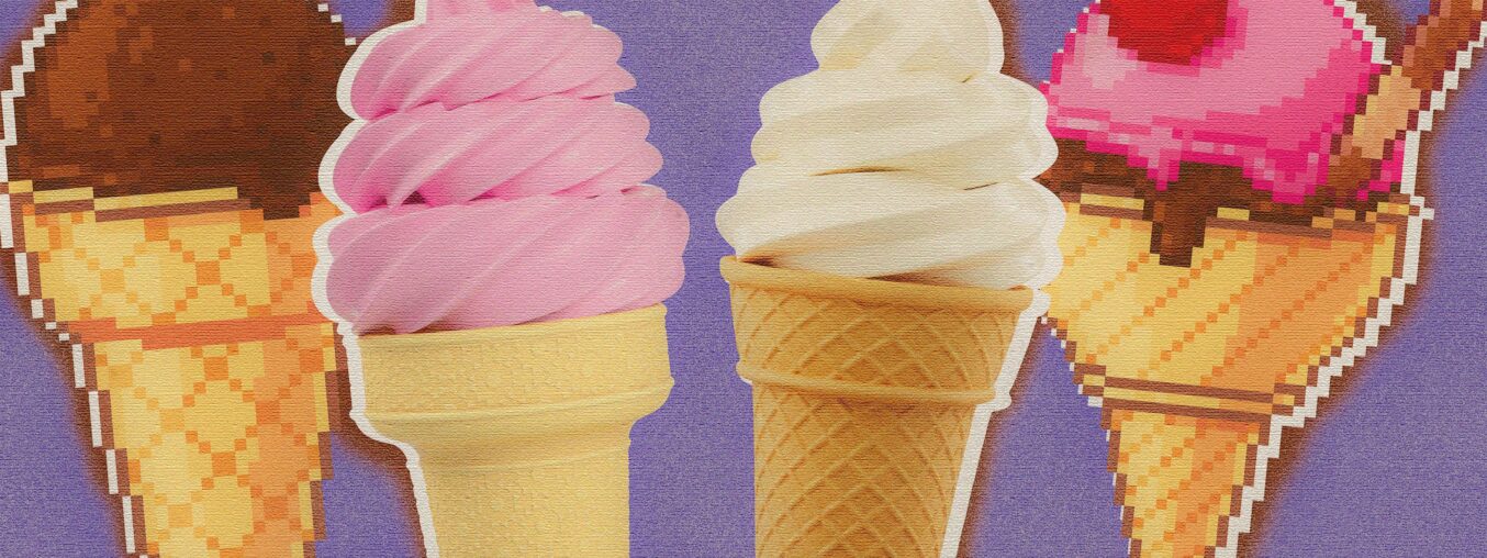 Soft-serve ice cream in the summer? How original.