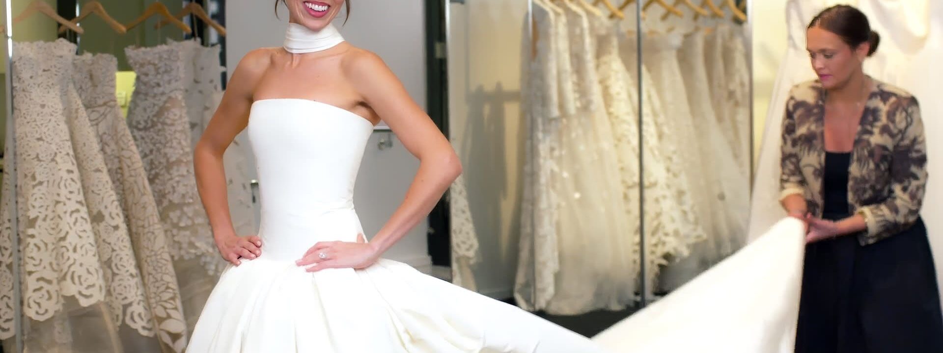 Claudia Sulewski and Finneas are officially married! Here’s a look inside the bride’s final dress fitting at Oscar de la Renta.