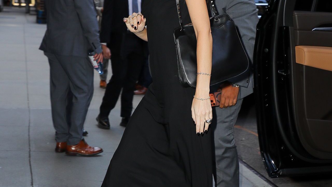 Dakota Johnson discovers the alternative wedge shoe for fall.